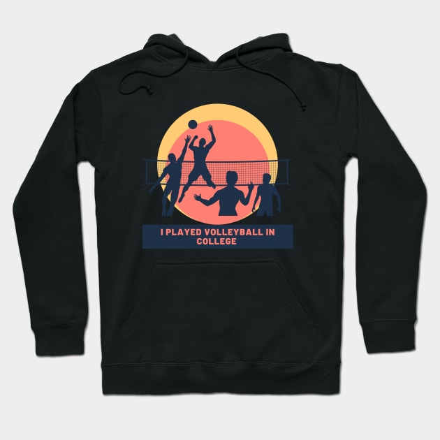 College Volleyball Hoodie by Proway Design